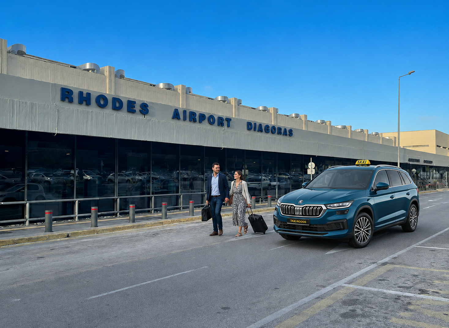 Taxi transfer service in Rhodes
